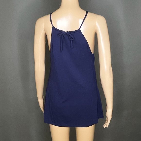 INC International Concepts Blue Top with Beads Size Medium - Picture 5 of 13